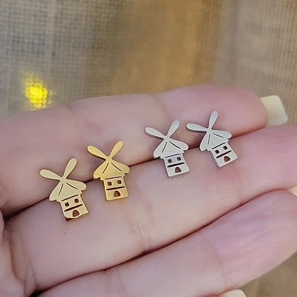 DUTCH WINDMILL EARRINGS, Choice of Color